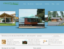 Tablet Screenshot of chalets-bally.fr